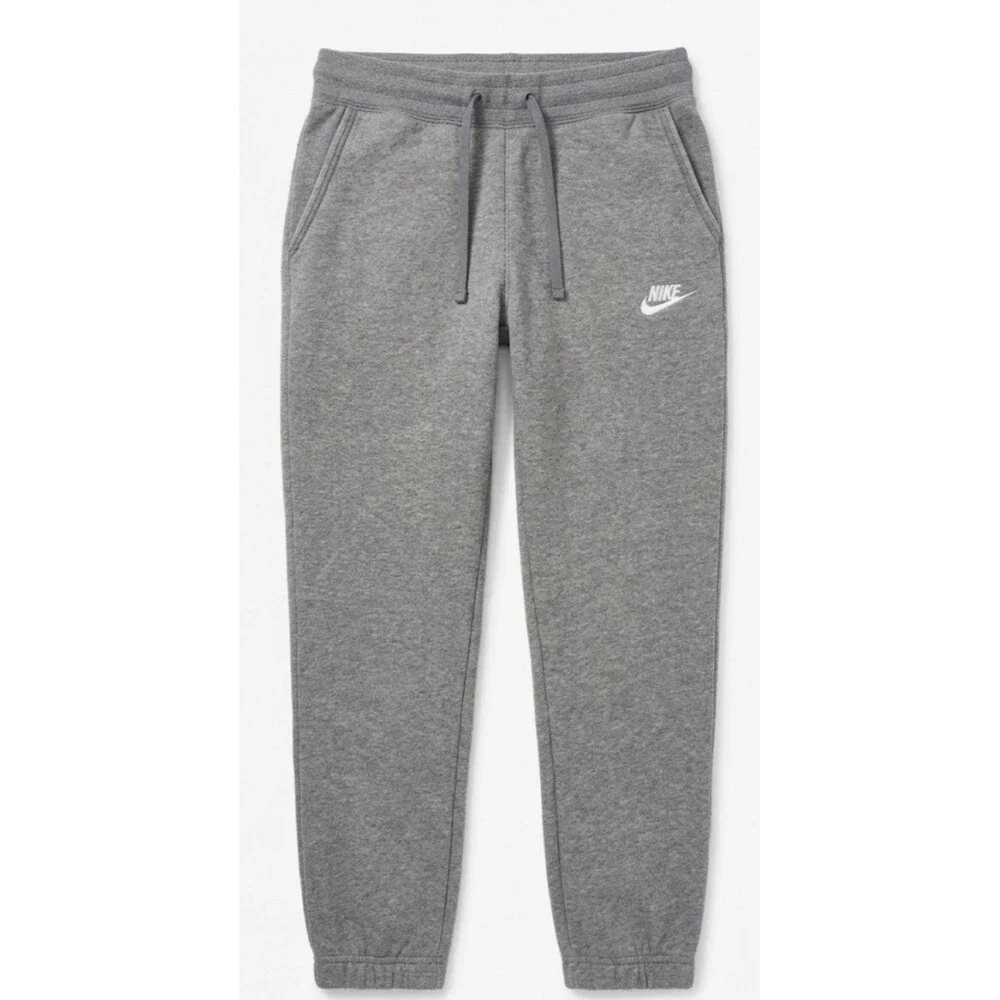 Nike Women's Club Fleece Mid-Rise Joggers – Charcoal / Dark Grey Heather Small